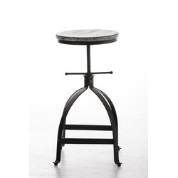 Justerbart ståbord i trä och stål för elegant inredning