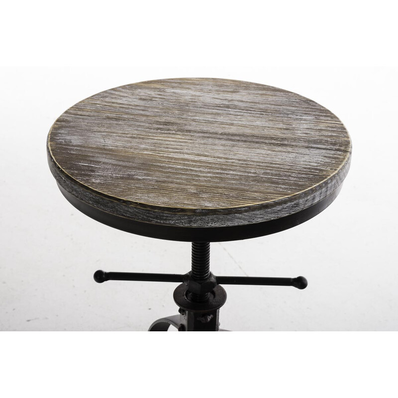 Justerbart ståbord i trä och stål för elegant inredning