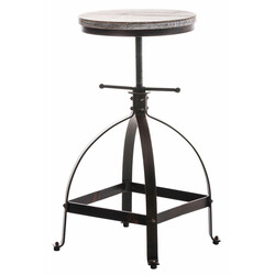 Justerbart ståbord i trä och stål för elegant inredning