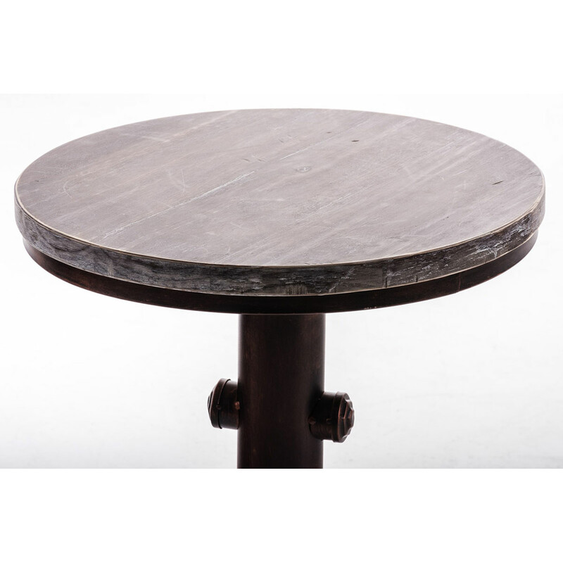 Justerbart ståbord i trä och stål för elegant inredning