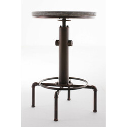 Justerbart ståbord i trä och stål för elegant inredning