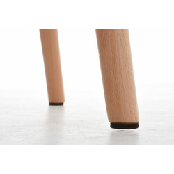 Elegant barstol i bokträ med quiltad sits