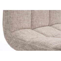 Bekväm höjdjusterbar barstol med tygklädsel och ryggstöd