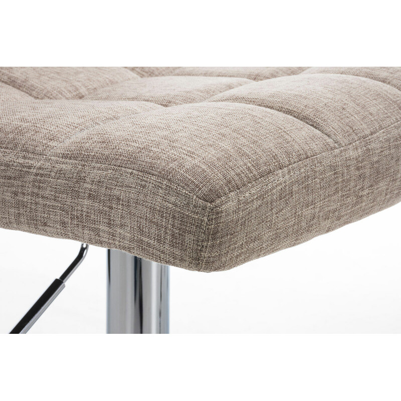 Bekväm höjdjusterbar barstol med tygklädsel och ryggstöd