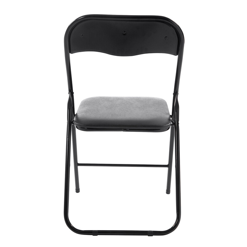 Felix hopfällbar stol i konstläder med metallram