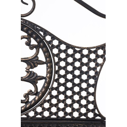 Hopfällbar lantlig hylla i kraftigt järn med fyra plan