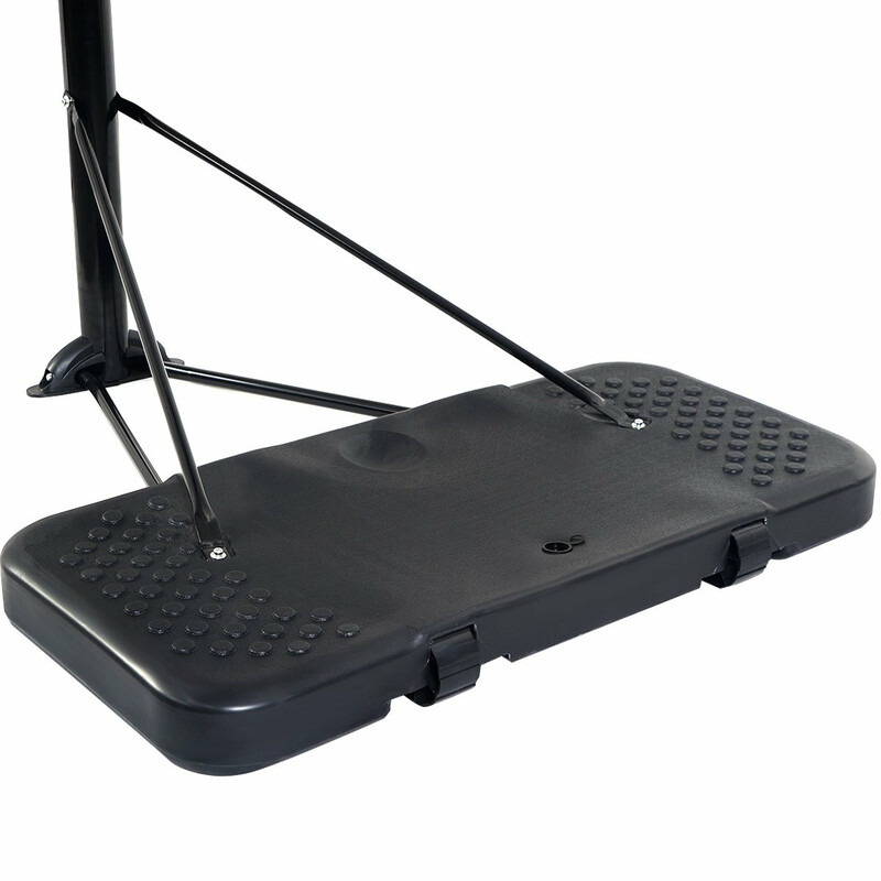 Transportabelt basketställ med justerbar höjd 200-305 cm