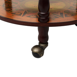 Elegant globusbar med hjul och praktisk förvaring