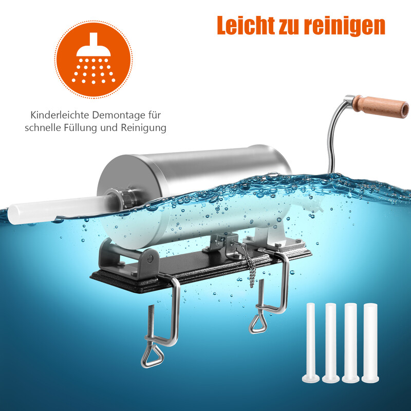 Korvstoppare i rostfritt stål med 3,6L kapacitet