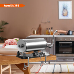 Korvstoppare i rostfritt stål med 3,6L kapacitet