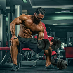 Hantelset 2-i-1 för mångsidig hemmaträning med skivstång