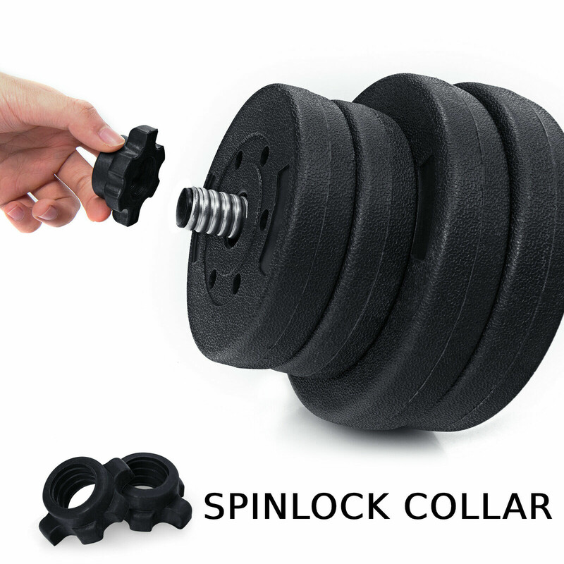 Hantelset 2-i-1 för mångsidig hemmaträning med skivstång