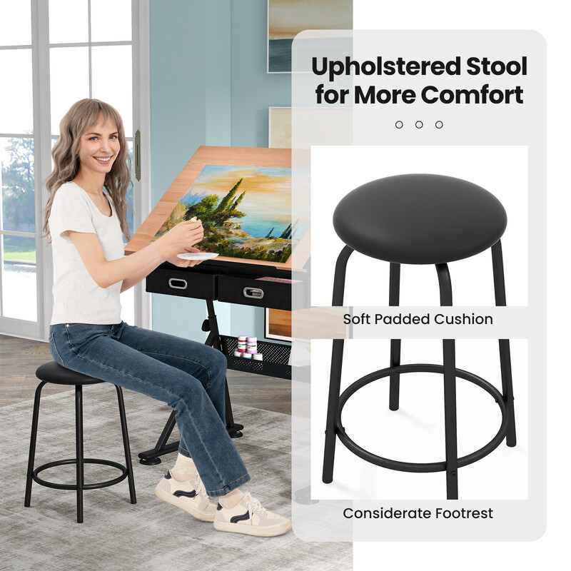 Ritbord med justerbar höjd och förvaringslösningar