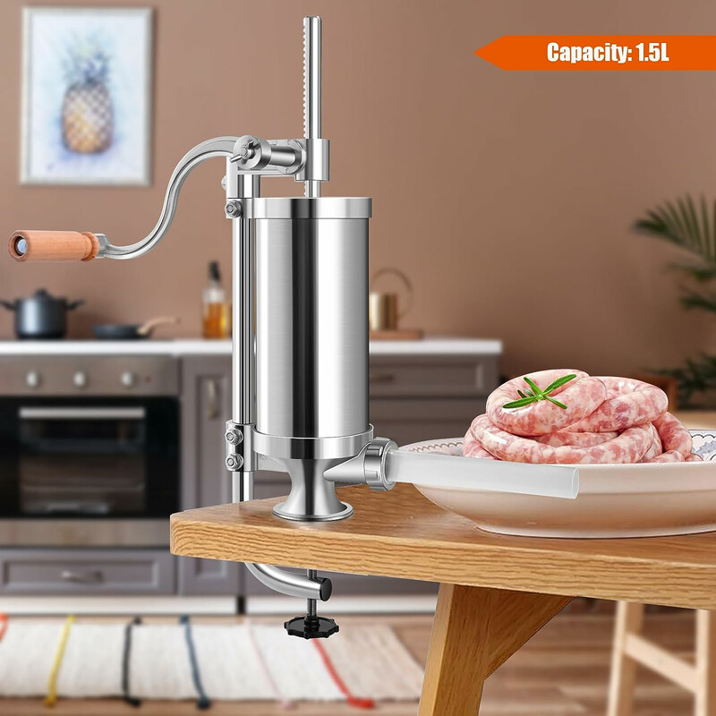 Korvfyllare med 4 fyllningsrör för hemmabruk