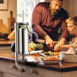 Korvfyllare med 4 fyllningsrör för hemmabruk