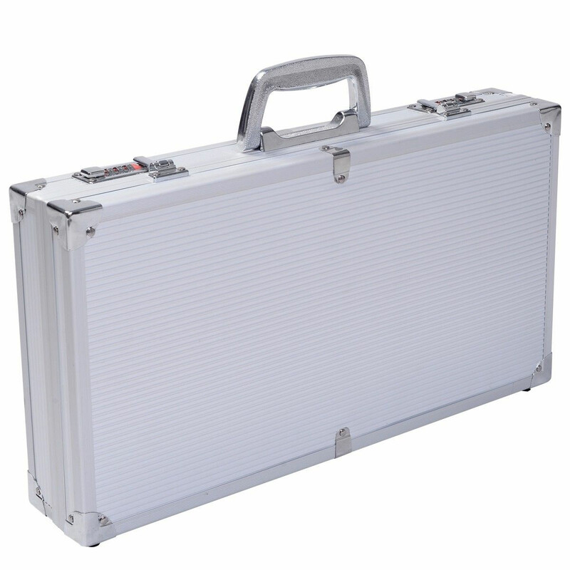 Aluminiumförvaringsväska med kombinationslås och anpassningsbar inredning