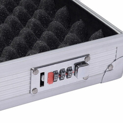 Aluminiumförvaringsväska med kombinationslås och anpassningsbar inredning