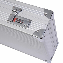 Aluminiumförvaringsväska med kombinationslås och anpassningsbar inredning