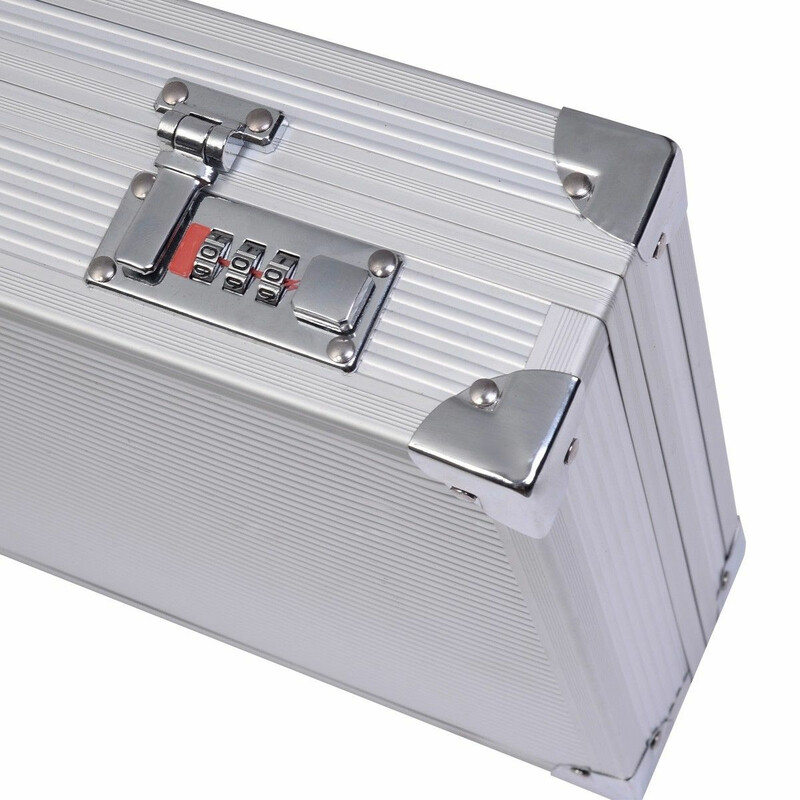 Aluminiumförvaringsväska med kombinationslås och anpassningsbar inredning