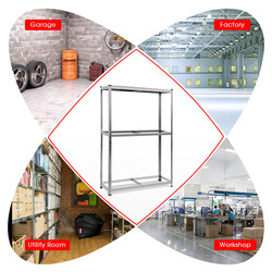 Däckställ metallhylla justerbar för garage och verkstad