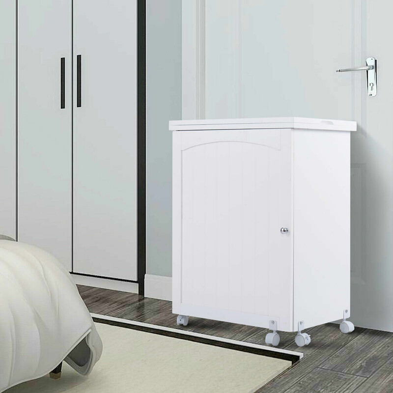 Fällbart sybord med förvaring och hjul för hantverkare