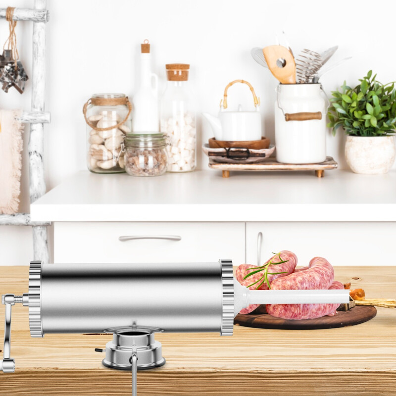 Korvstoppare 3L med tre fyllningsrör i rostfritt stål