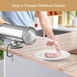 Korvstoppare 3L med tre fyllningsrör i rostfritt stål