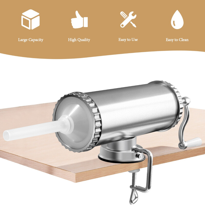 Korvstoppare 3L med tre fyllningsrör i rostfritt stål