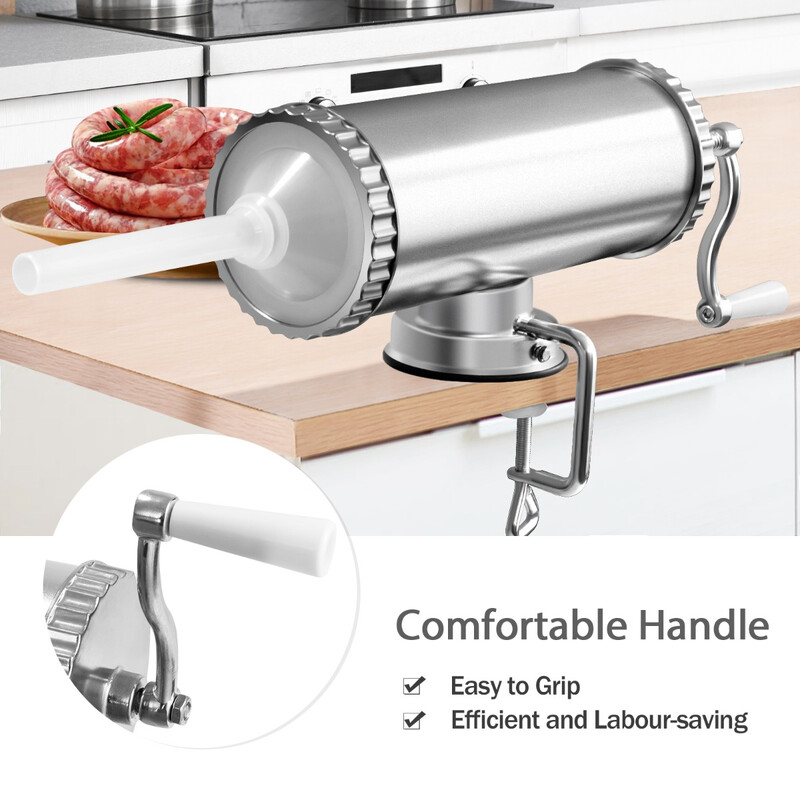 Korvstoppare 3L med tre fyllningsrör i rostfritt stål