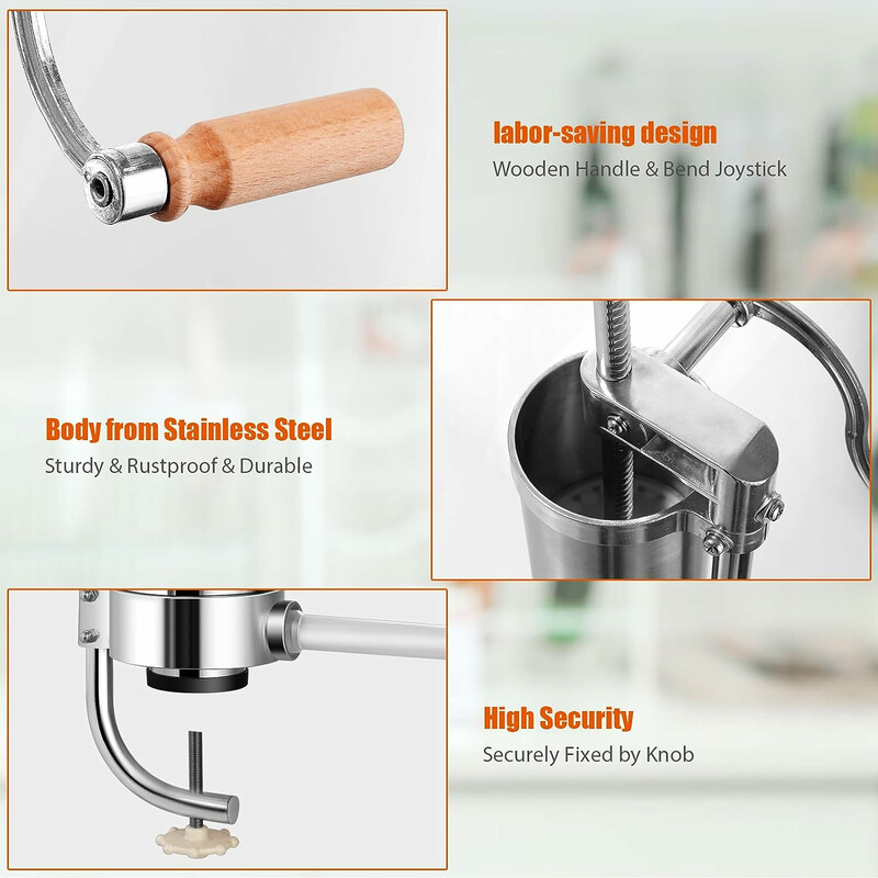 Korvstoppare 3,5L rostfritt stål med fyllningsrör