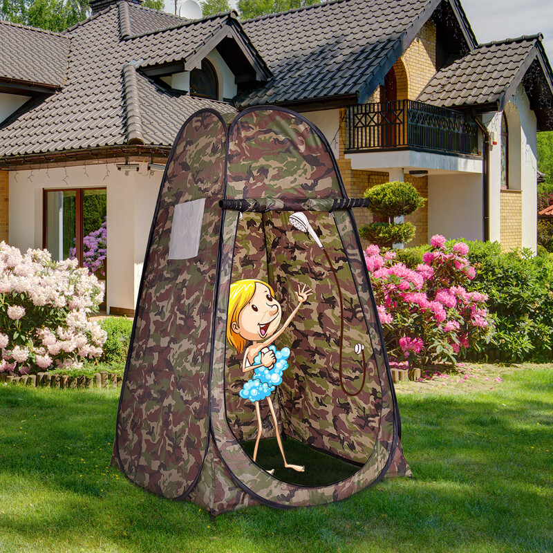 Pop-up omklädningstält duschtält toaletttält för camping och strand
