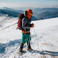 Justerbara lätta vandringsstavar i aluminium för friluftsliv