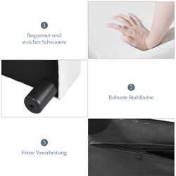 Elegant röd fotpall med PU-överdrag och träram