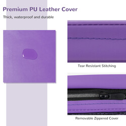 Mjuk vikbar träningsmatta för yoga och gymnastik lila