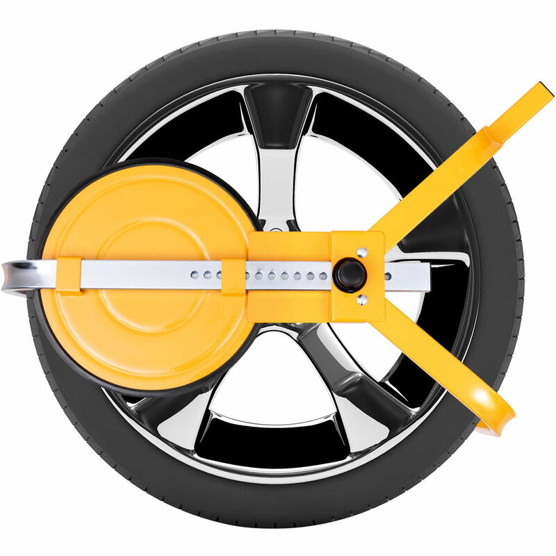 Hållbart hjullås 13-15 tum med säkerhetslås och zinkbeläggning