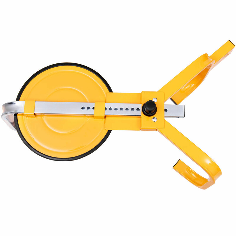 Hållbart hjullås 13-15 tum med säkerhetslås och zinkbeläggning