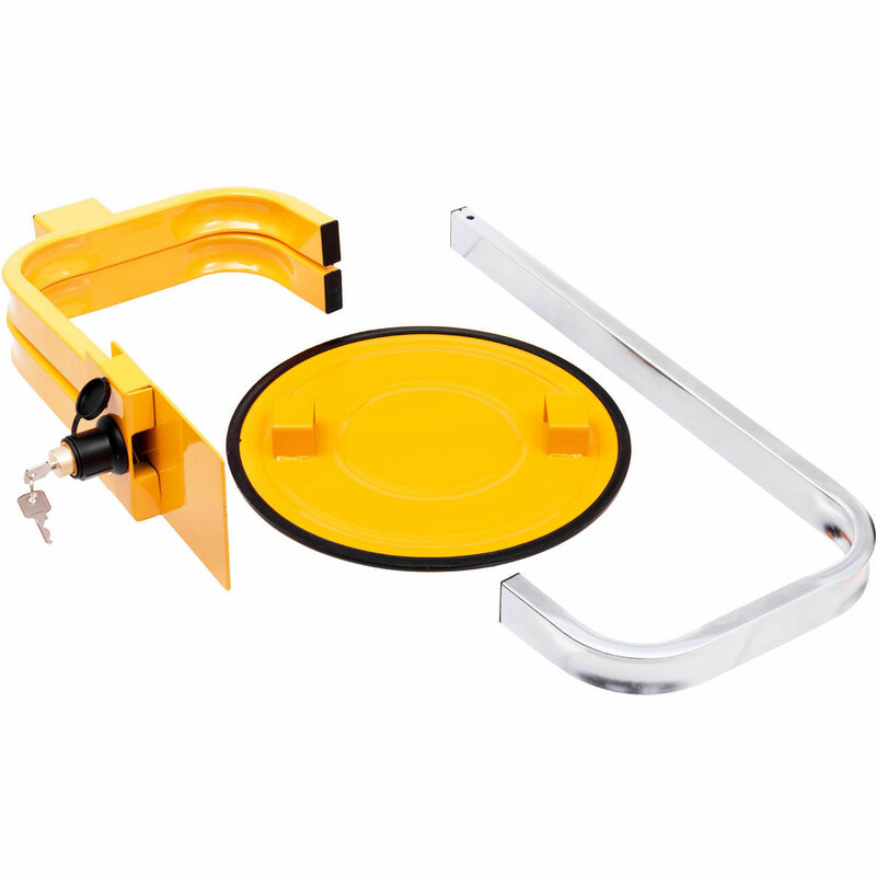 Hållbart hjullås 13-15 tum med säkerhetslås och zinkbeläggning