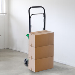 2-i-1 hopfällbar säckkärra med justerbart handtag