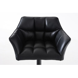 Elegant svängbar barstol med justerbar höjd och fotstöd