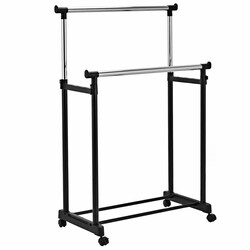 Höj- och sänkbar klädställning med hjul