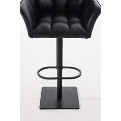 Elegant svängbar barstol med justerbar höjd och fotstöd