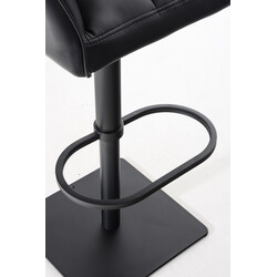 Elegant svängbar barstol med justerbar höjd och fotstöd