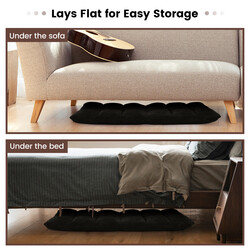 Fällbar golvstol med justerbart ryggstöd och korallvelour