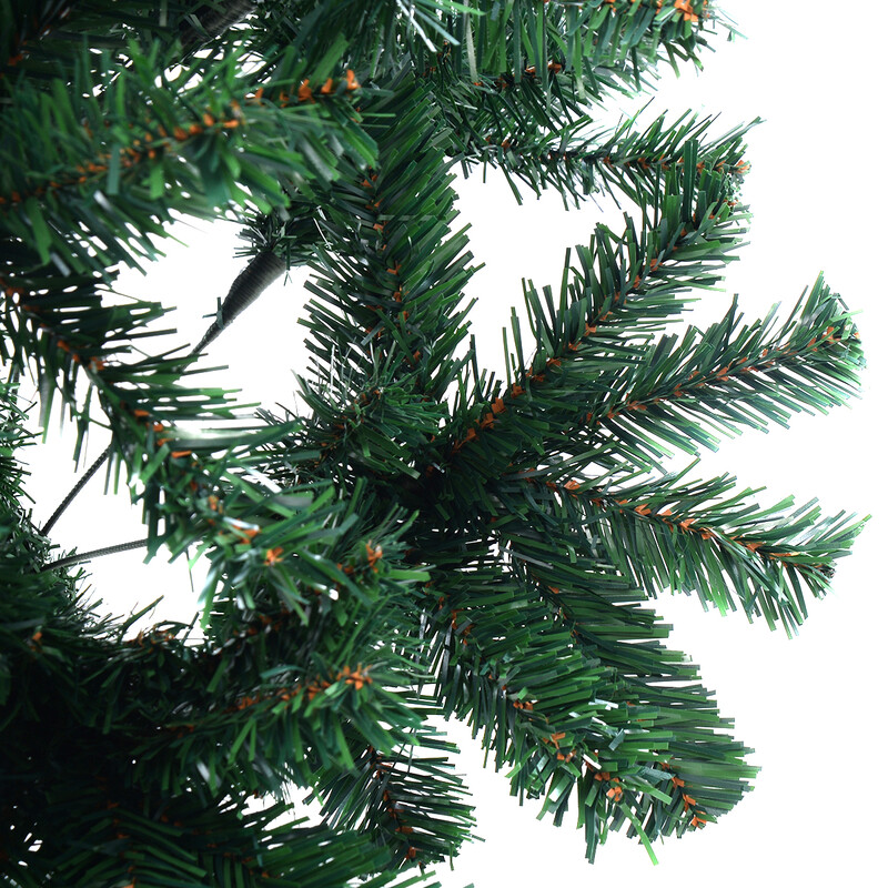 Konstgjord julgran med metallfot 150 cm grön