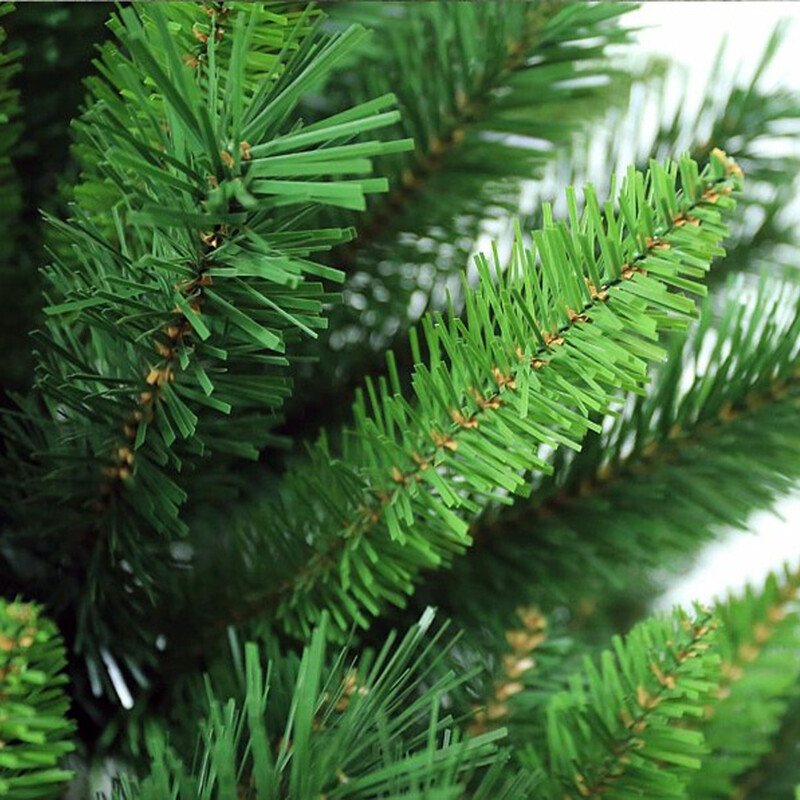 Konstgjord julgran med metallfot 150-240 cm grön