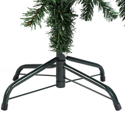 Konstgjord julgran med metallfot 150-240 cm grön