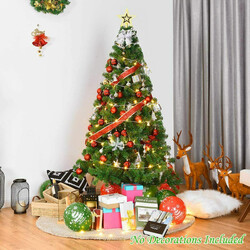 Konstgjord julgran med metallfot 150-240 cm grön