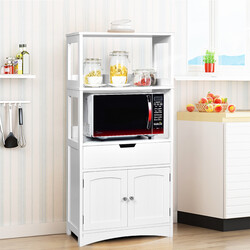 Vitt förvaringsskåp med låda för kök och badrum