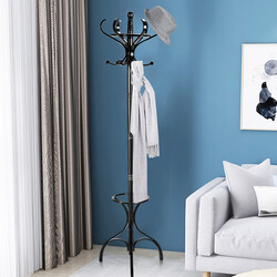 Klädhängare med 12 krokar i brun/svart/natur-svart