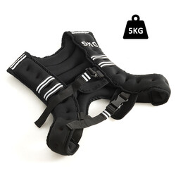 Justerbar viktväst 5 kg med reflexer och ficka